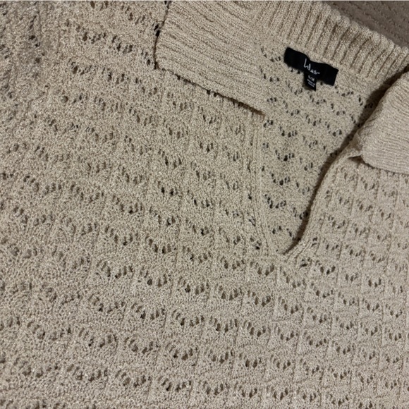 Beige Cropped Sweater - Picture 5 of 6